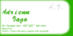 adrienn vago business card